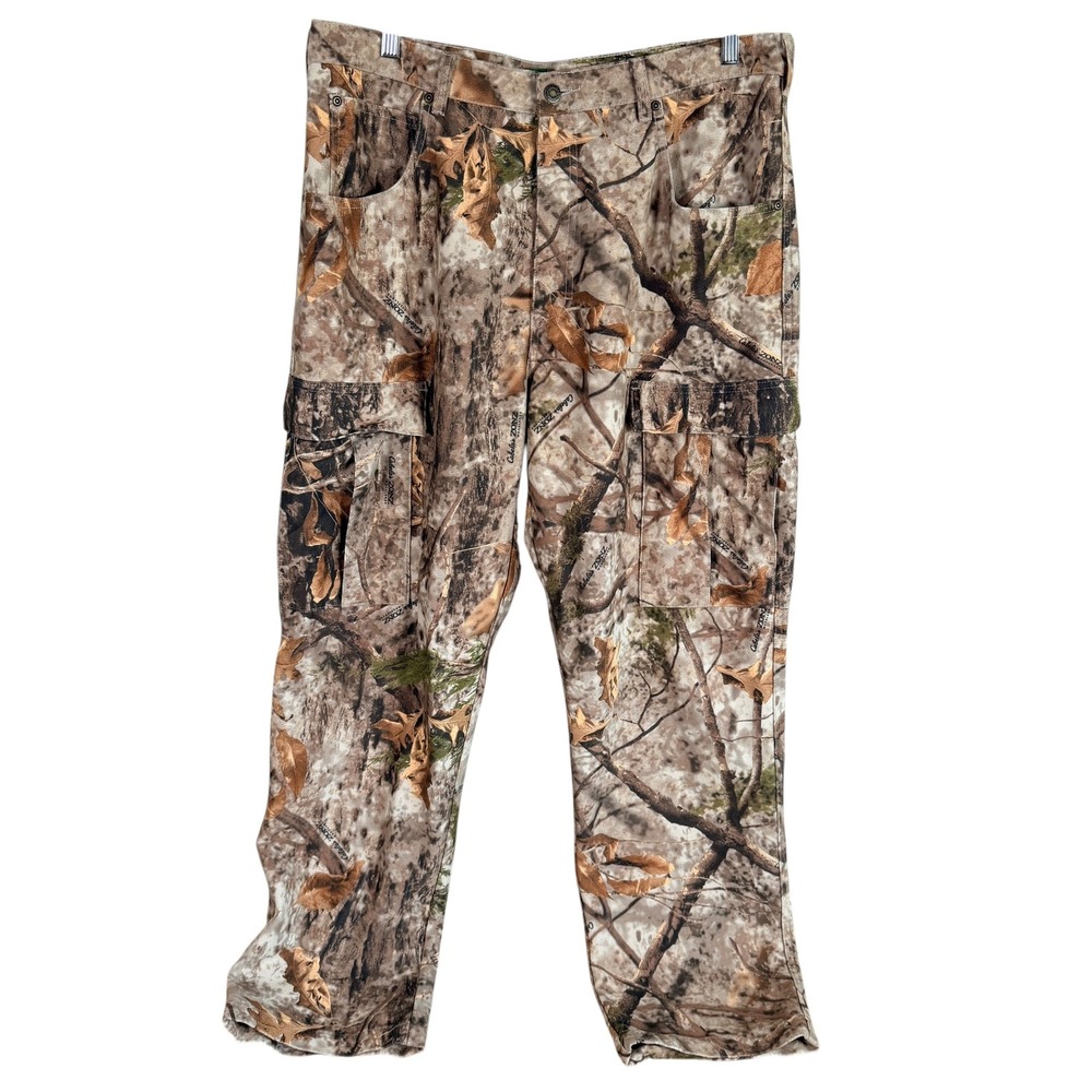 Cabela's Cargo Pants Mens 36x32 Camo Zonz Woodlands Camouflage Hunting Tactical